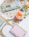 Blossom Large Notepad - Gold Floral