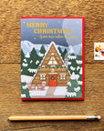 Christmas Cabin Card