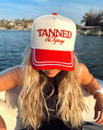 Tanned & Tipsy - Red Vintage Trucker Hat
