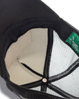 Electric Rainbow Trucker Hat in Black