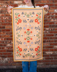 Floral Print Tea Towel - Cream