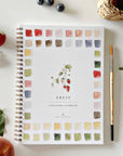 Fruit watercolor workbook