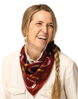 Silk Scarf - “Giddy Up” - Square Neck & Hair Scarf