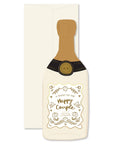 Happy Couple Champagne Bottle Greeting Card