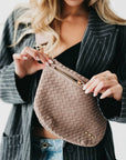 Suede Westlyn Woven Bum Bag