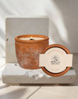 12 oz Plant Pot Scented Candle, Terra cotta pot, Seed Label