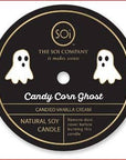 Candy Corn Ghost 12oz Icon Confetti Halloween Candle