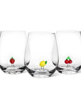 Cherries Icon Stemless Wine Glass-4.5"H(20oz)