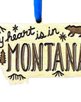 Montana Map Ornament