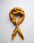 Desert Gold Classic Print Naturally Dyed Bandana (white)