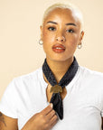 Brass Bandana Slide - Large Thunderbird - Scarf Ring