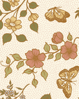 100% Silk Bandana Scarf - Enchanted Butterfly Floral
