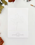 Fall leaves paintable watercolor notecard set