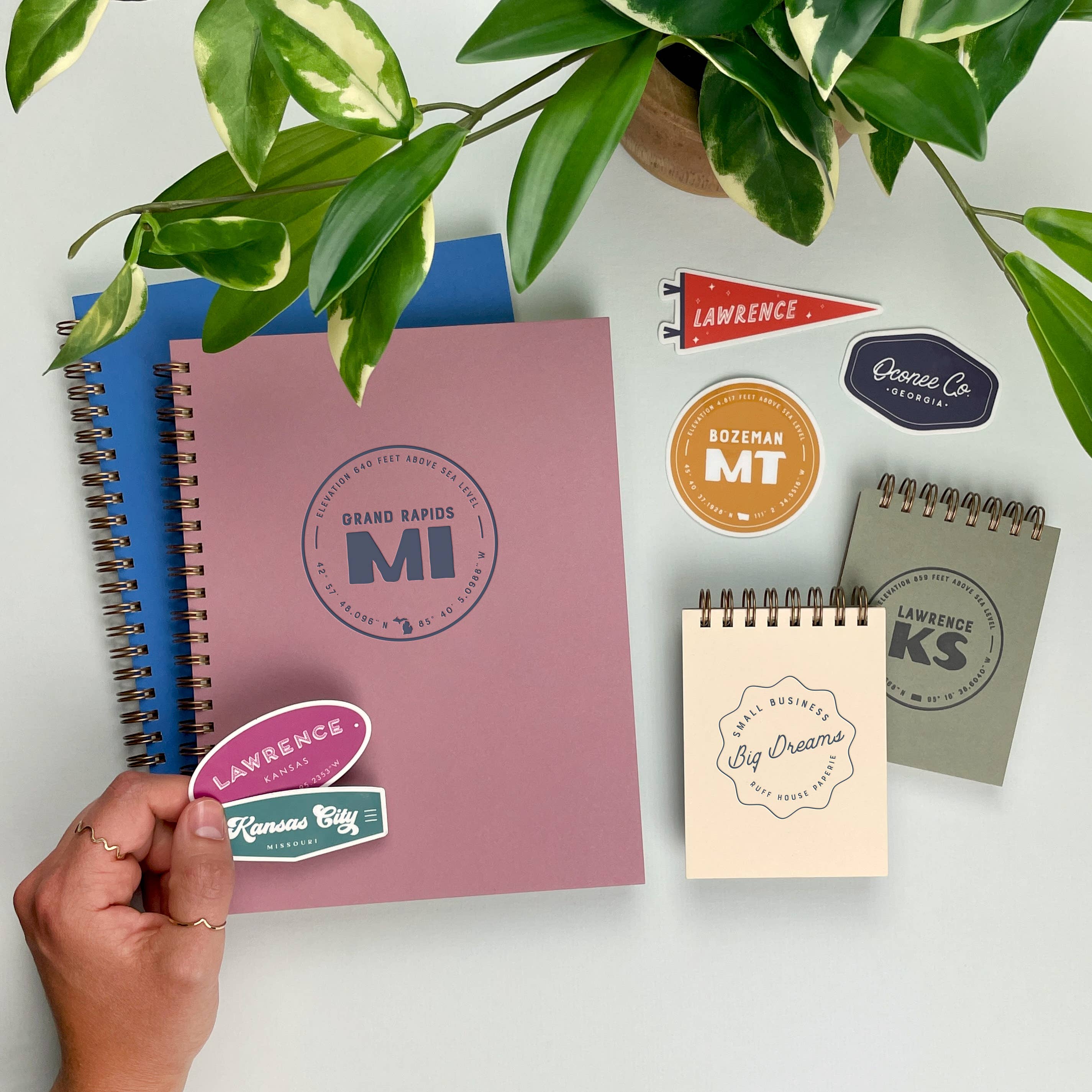 Philipsburg Stamp Sticker Script Sticker
