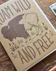 Buffalo Roam Card