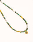 Lahina Green Boho Handmade Stone Eye Necklace