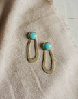 Tidal Studs // Turquoise