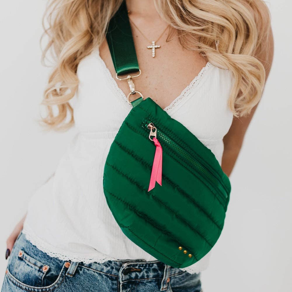 Jolie Puffer Black Bum Bag