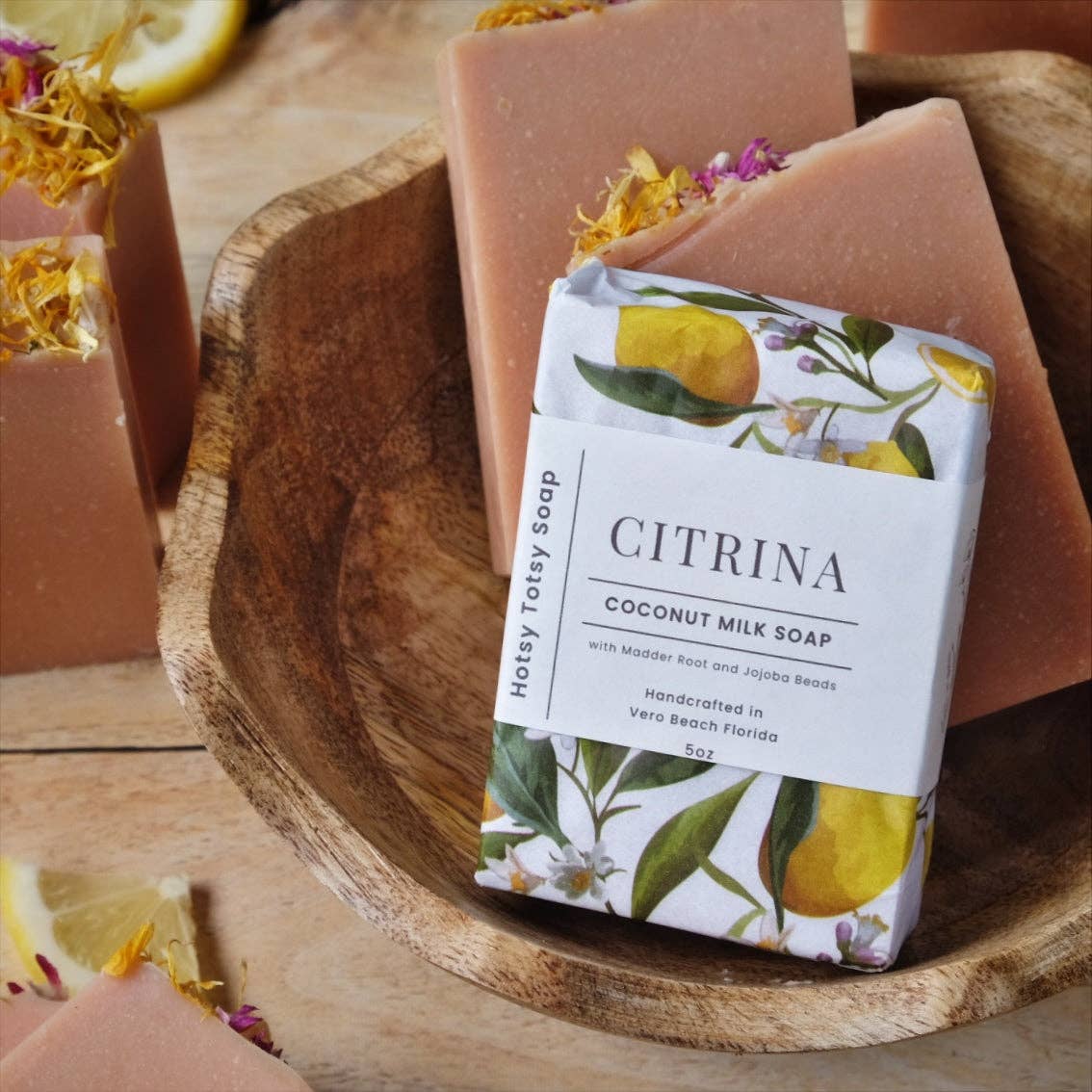 Citrina: Exfoliating Bergamot, Litsea &amp; Frankincense Coconut Milk Soap