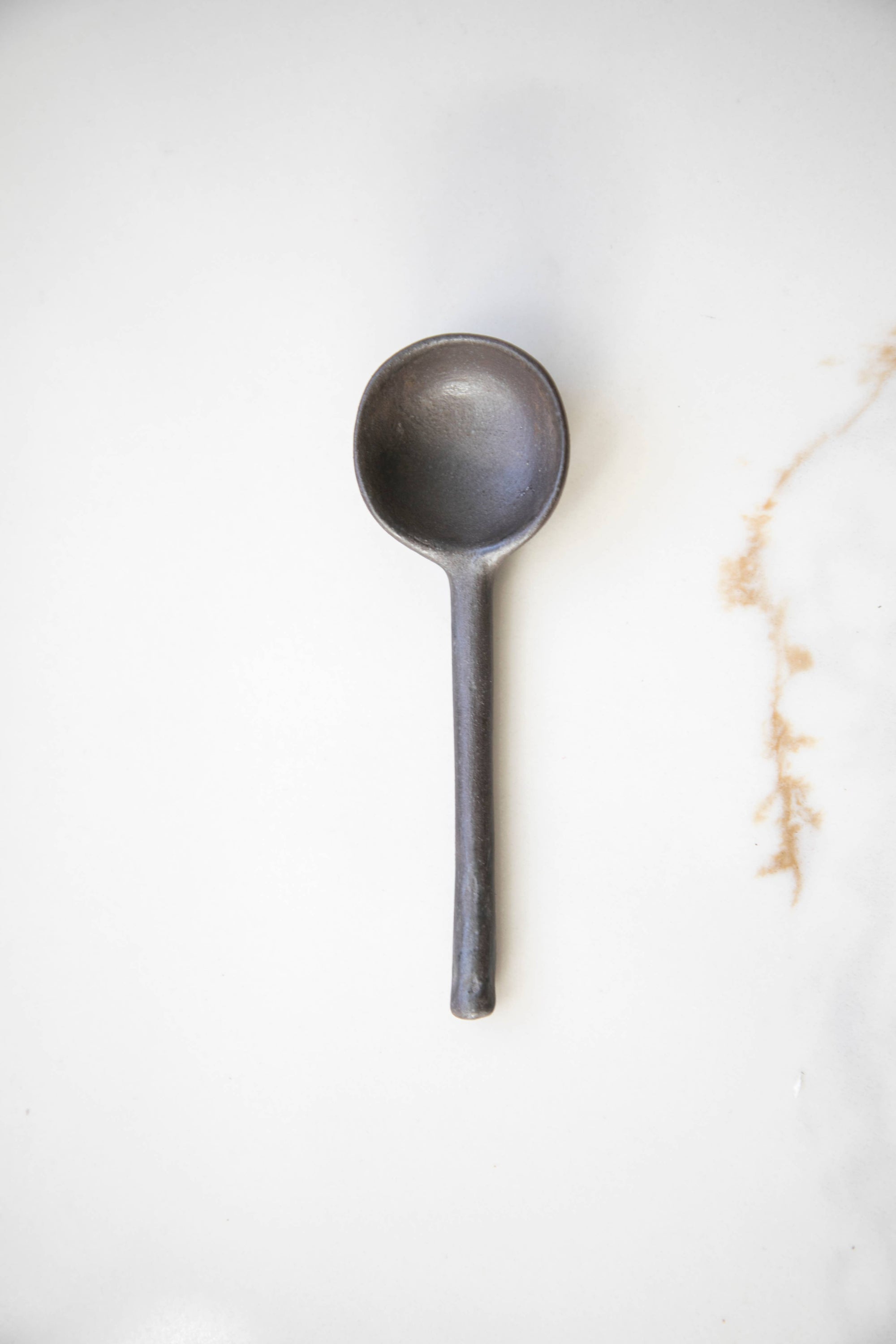 Dark Ceramic Spoons Black and Green