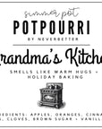 Grandma's Kitchen Simmer Pot Potpourri