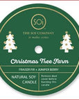 Christmas Tree Farm Holiday Confetti Icon 12oz Candle