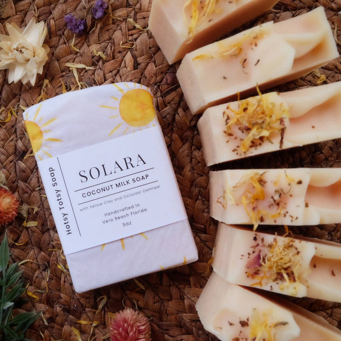 Solara: Geranium, Lavender &amp; Litsea Coconut Milk Soap