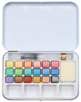 Metallic Watercolor Cake Set in Tin Premium 21pc