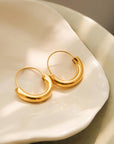 Mackenzie 18K Non-Tarnish U-Shape Hoop Earring