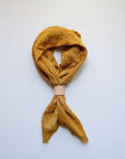 Desert Gold Classic Print Naturally Dyed Bandana (white)