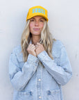 Howdy Honey Trucker Hat in Gold