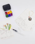 Jewel Tones Handmade Watercolor Postcard Painting Kit – Nancy Andruk Olson