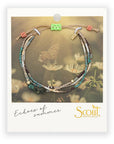 Mixed Media Bracelet - Transformation/African Turquoise/Gold