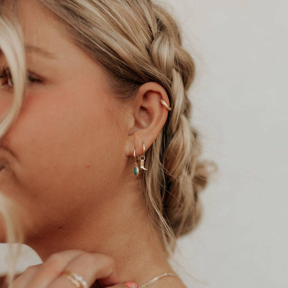 Dolly Boot Hoops: Gold