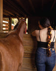 Silk Scarf - “Buck Up Buckaroo” - Square Neck & Hair Scarf