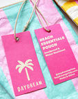 Sand-Proof Beach Pouch 12" | Soft zip pouch | Palm tree bag