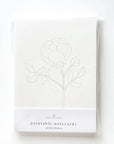 Garden flowers paintable watercolor notecard set