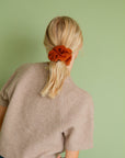 Cozy Rust Oversized Scrunchie