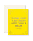 Birthday Banana Greeting Card