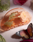 California Poppy Claw - Orange Acetate Flower Hair Clip