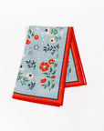 Floral Print Tea Towel - Blue