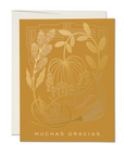 Mustard thank you greeting card