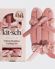 Terracotta Velvet Heatless Curling Set
