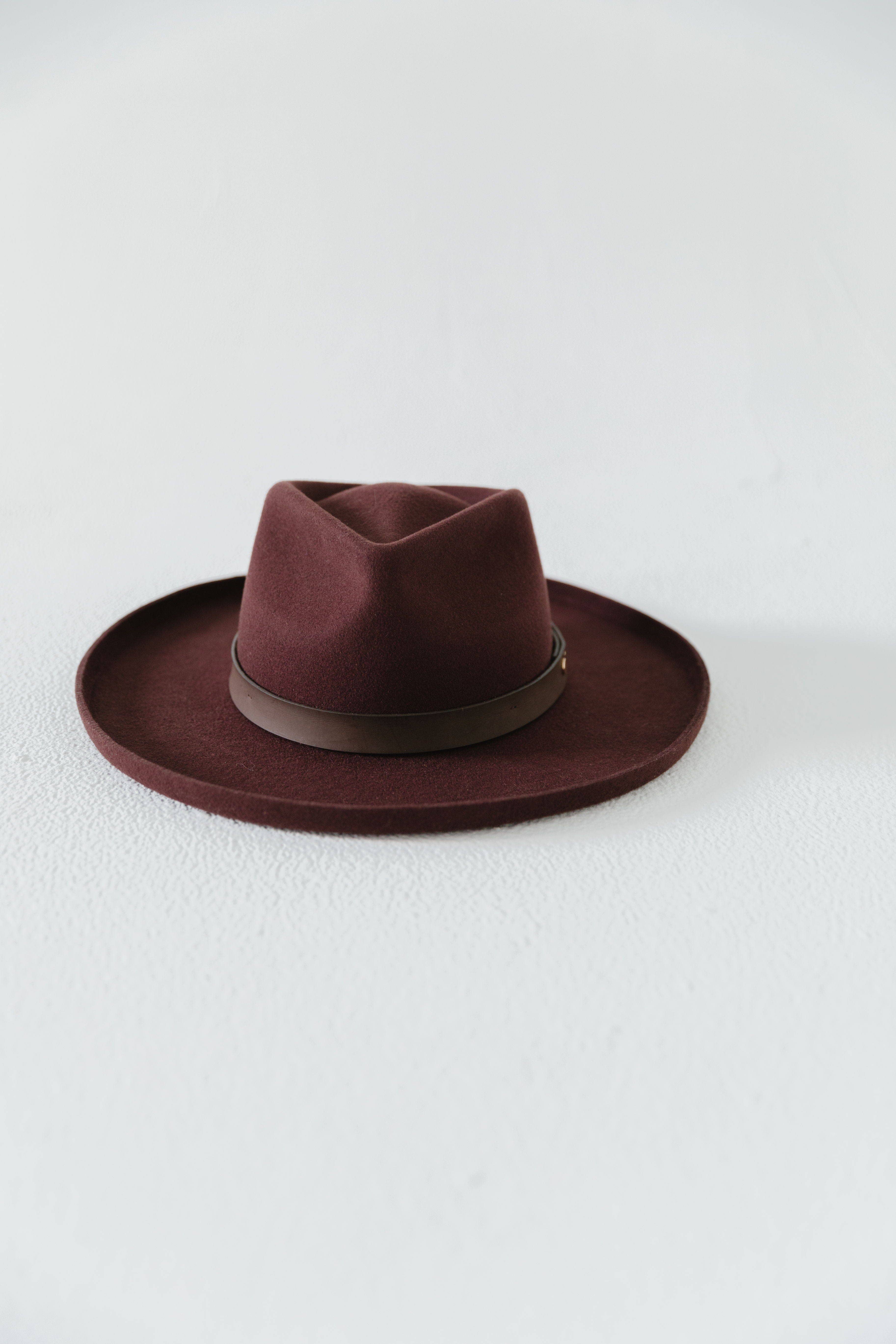 Luca Pencil Brim Teardrop Fedora - Gigi Pip