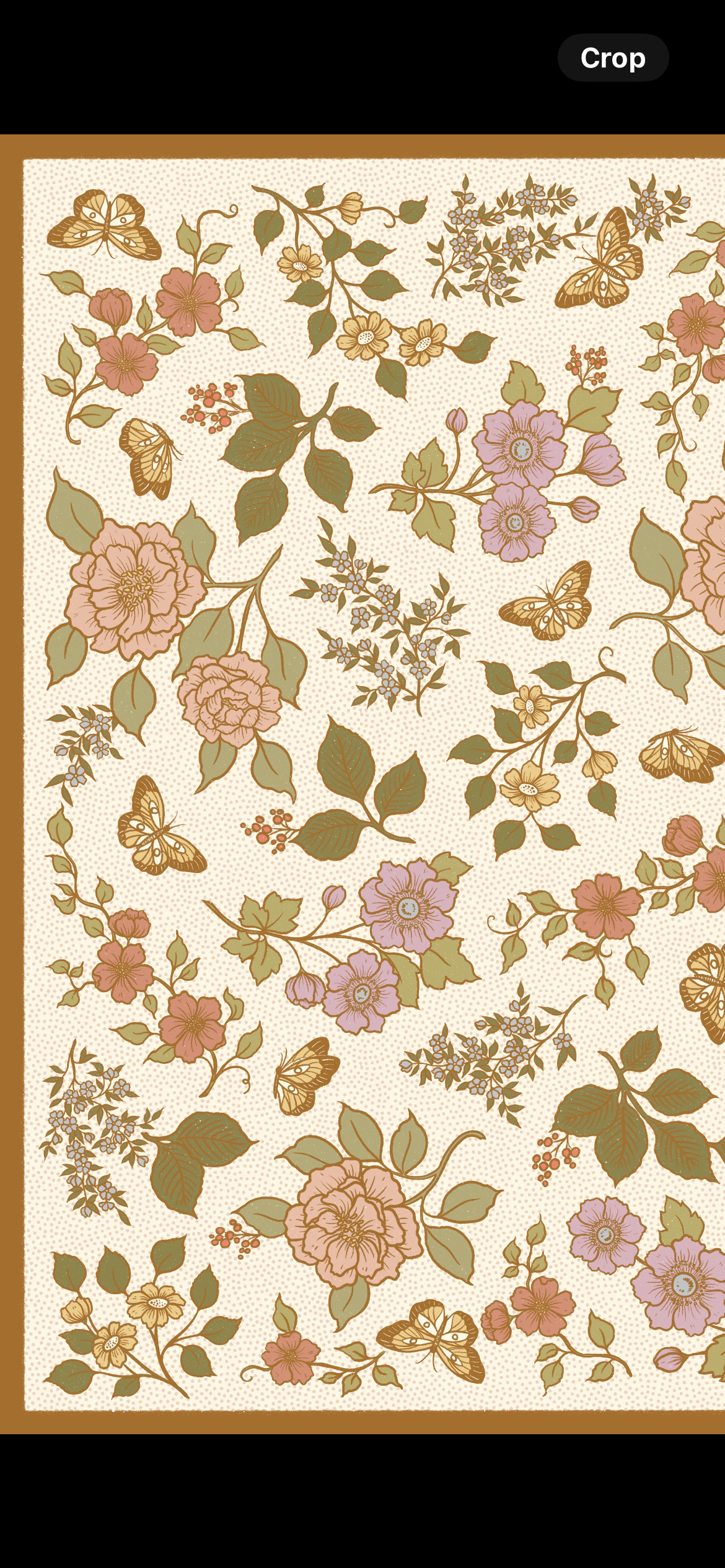 100% Silk Bandana Scarf - Enchanted Butterfly Floral