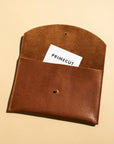 Envelope Pouch - Cognac Leather