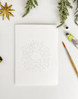 Wreaths paintable notecards
