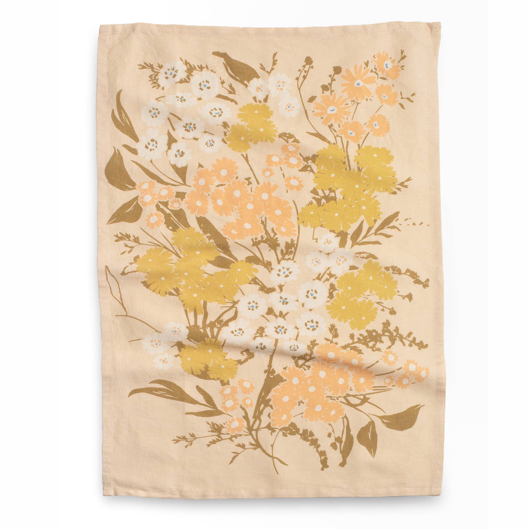 Homebody Cotton Linen Tea Towel | Pink Posies Floral