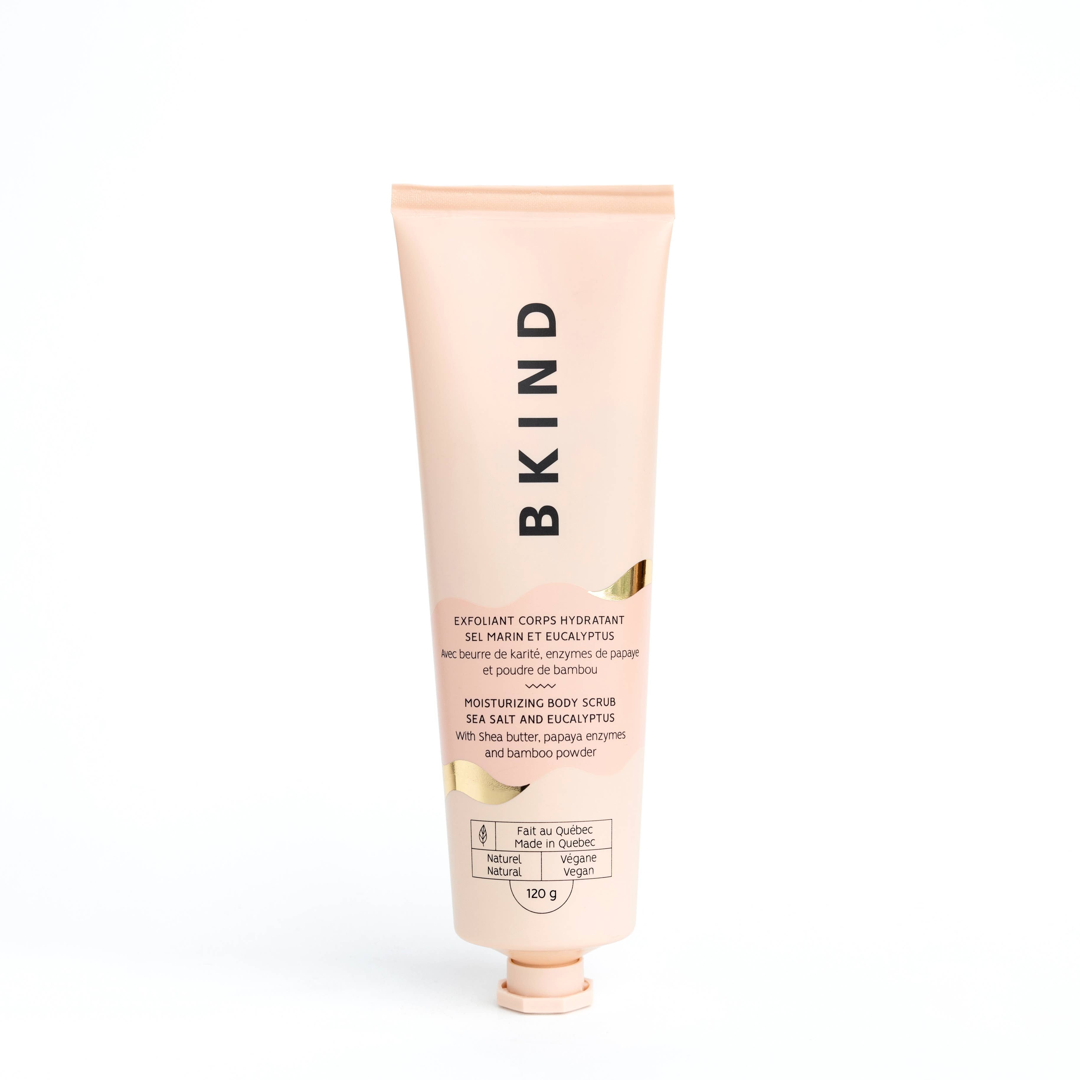 Moisturizing body scrub - Sea salt and eucalyptus