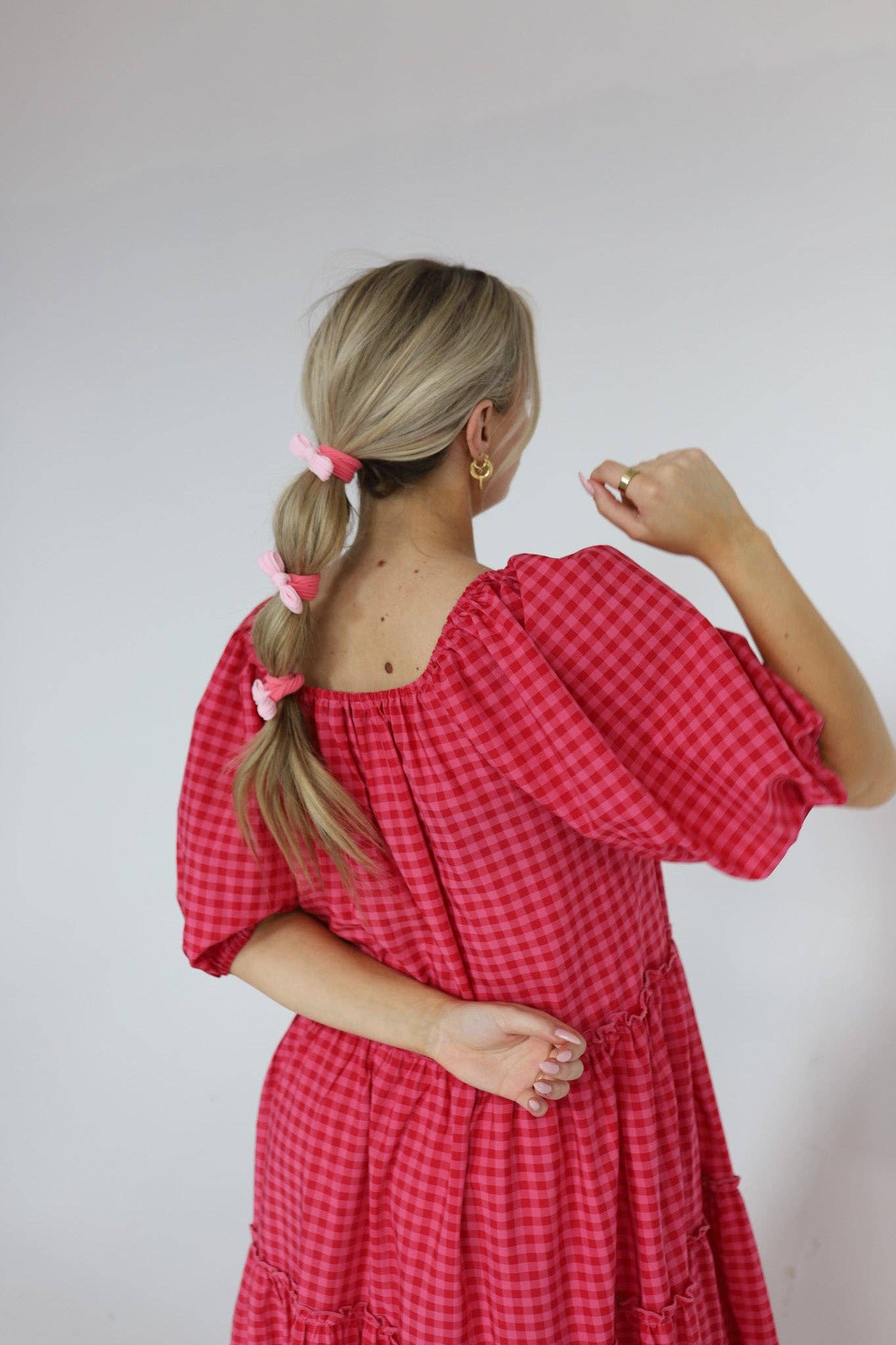 TWO TONED BOW SLICK BACK PONYTAILS (PACK OF 3)